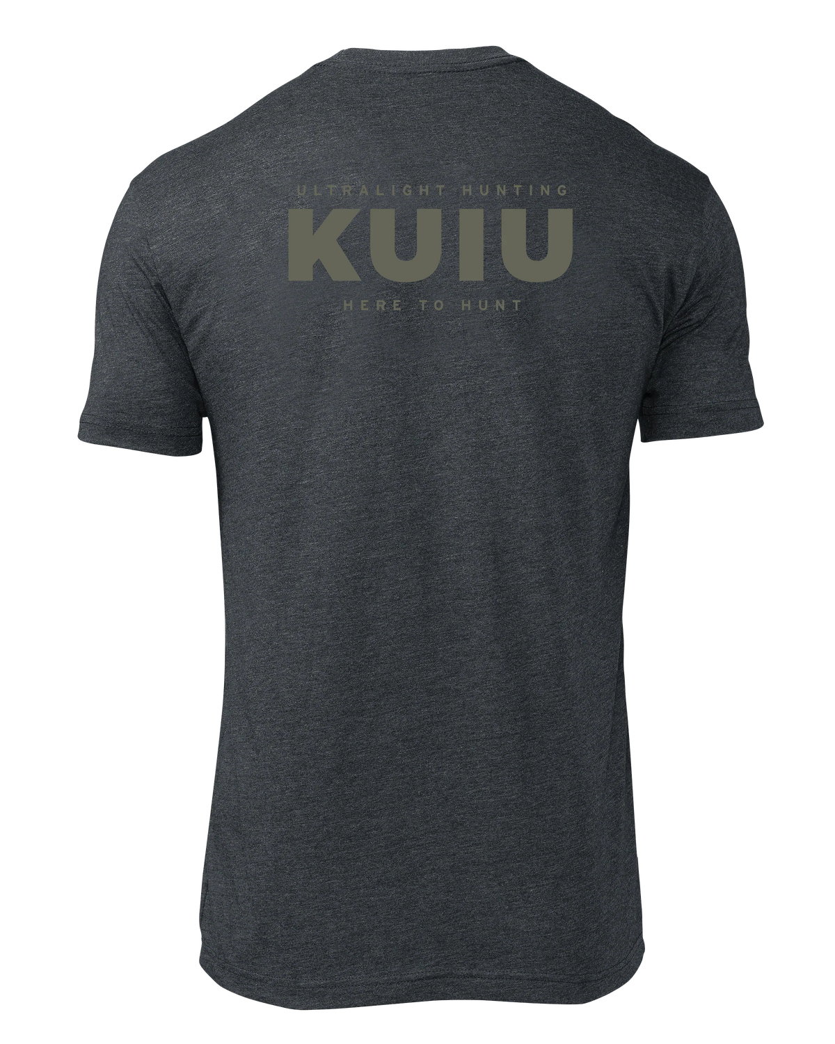 KUIU Here to Hunt Back Logo T-Shirt | Charcoal