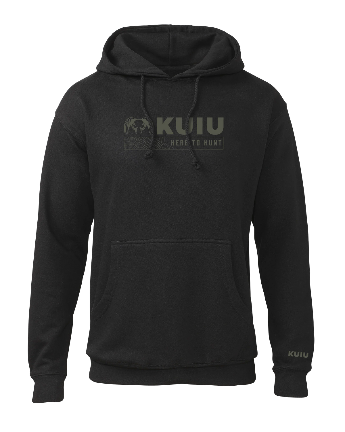 KUIU Topo Here to Hunt Hoodie | Black