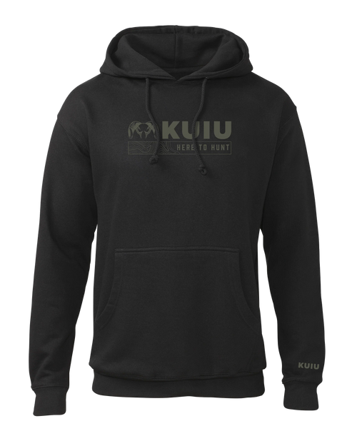 KUIU Topo Here to Hunt Hoodie | Black