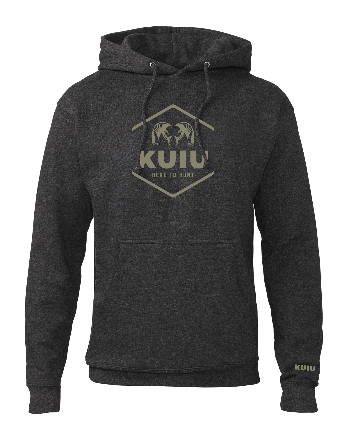 KUIU Stacked Here to Hunt Hoodie | Charcoal