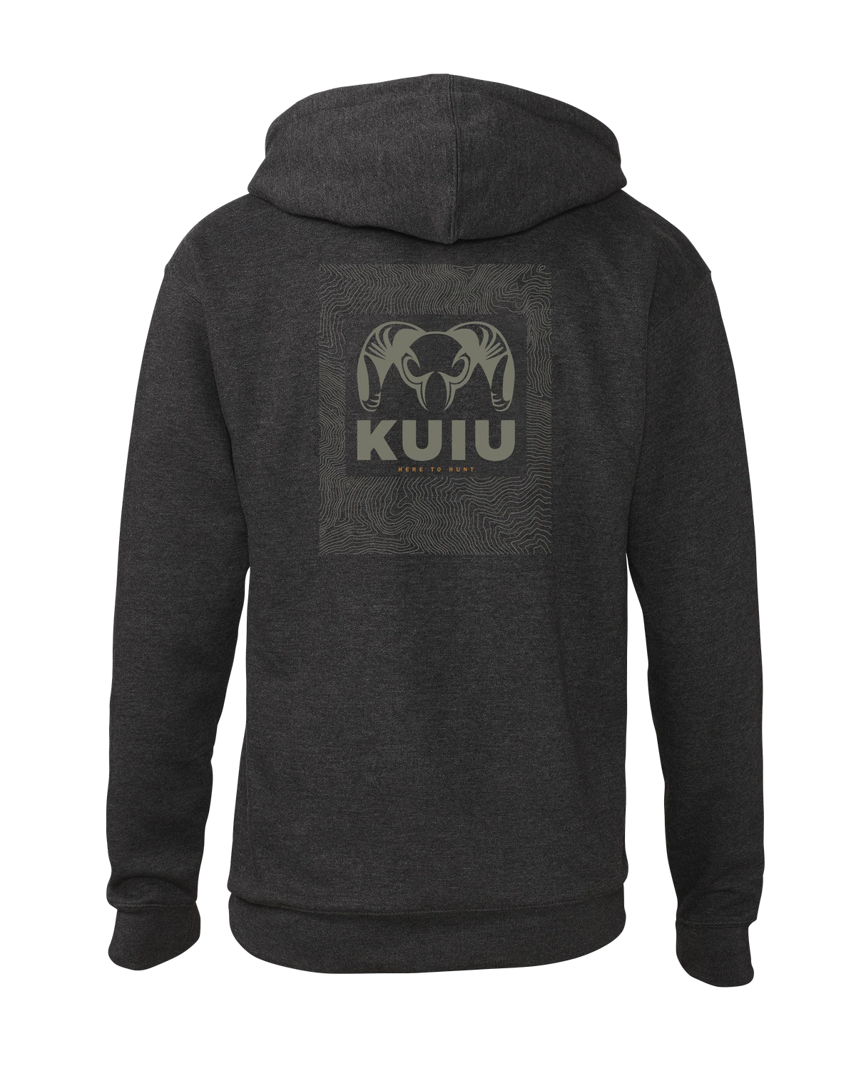 KUIU Topo Back Logo Hoodie | Charcoal