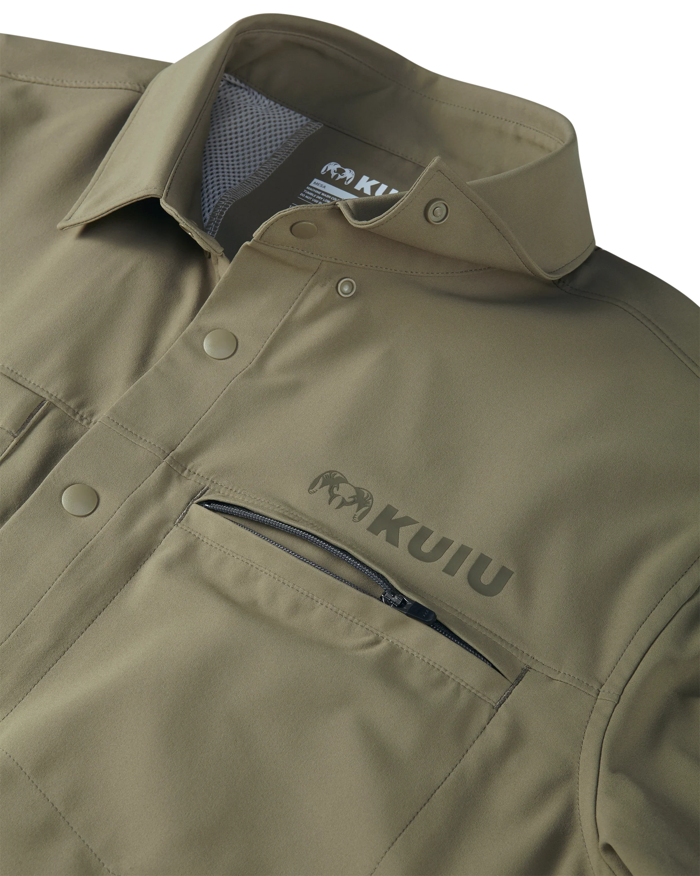 Mesa Vented SS Snap Shirt | Khaki