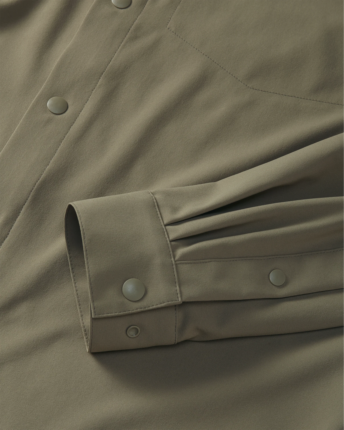 Mesa Vented LS Snap Shirt | Khaki