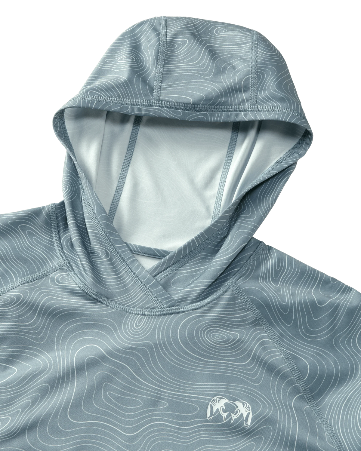 Gila LS Hoodie Topo | Glacier Topo Print