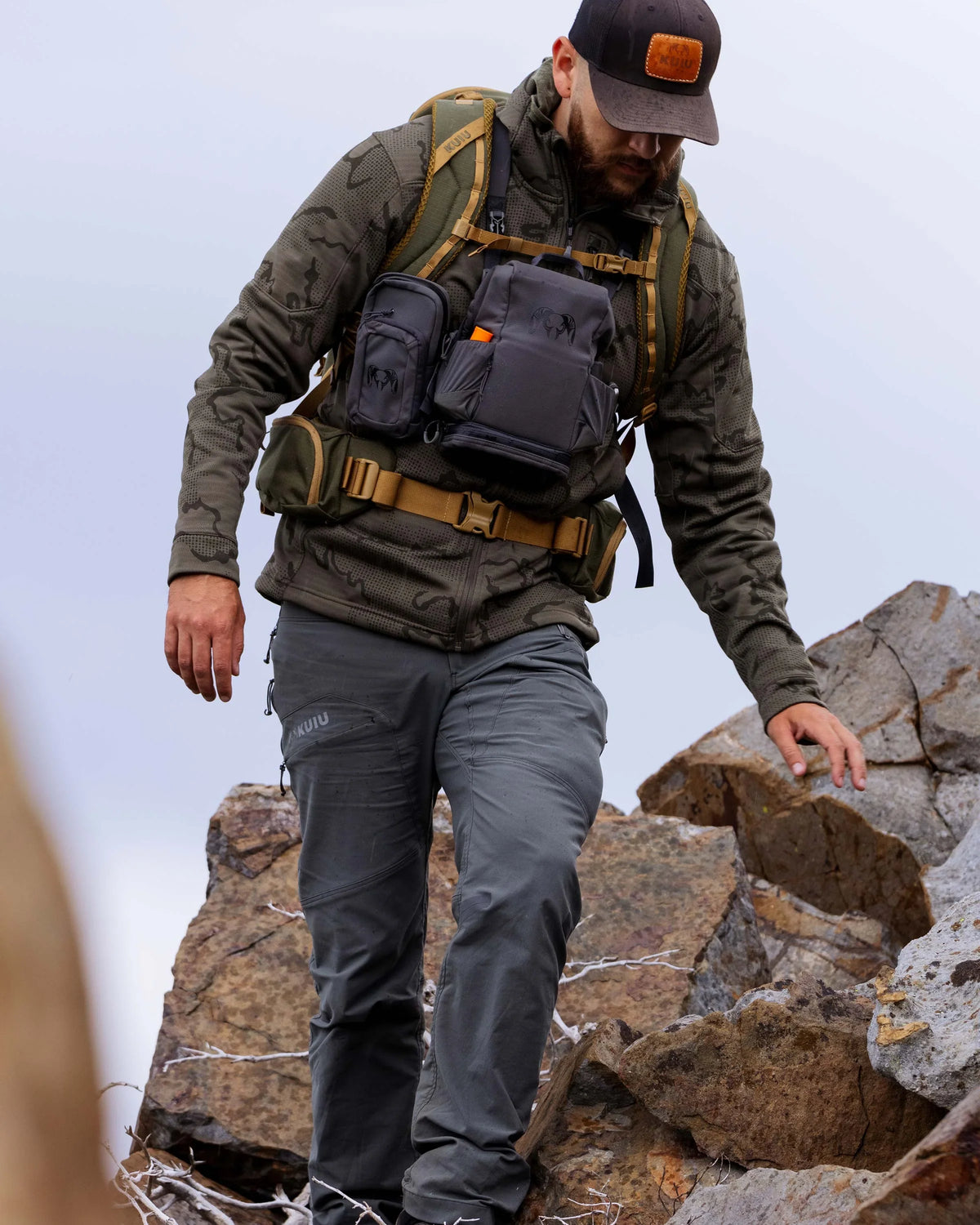 Ridgepoint Fleece Hoodie | Olive Tonal