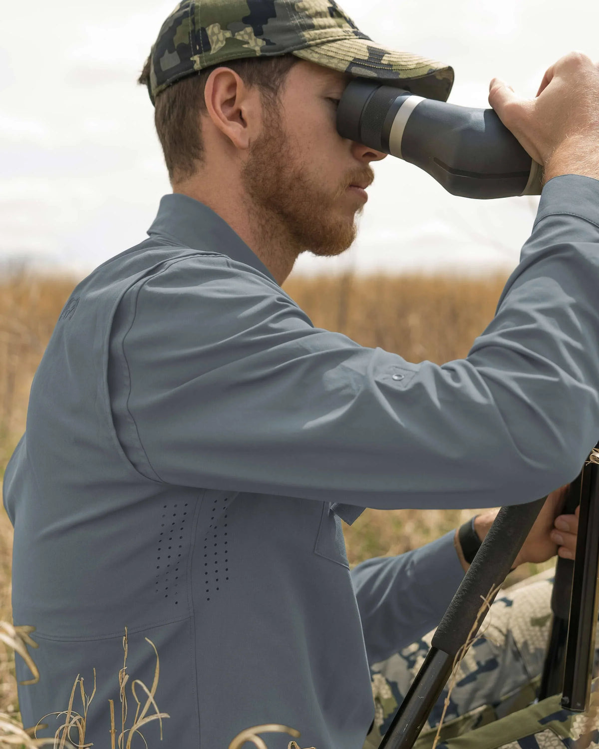 Mesa Vented LS Snap Shirt | Slate
