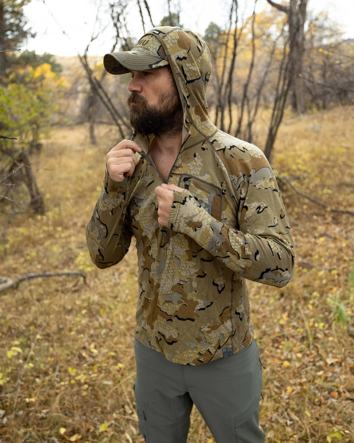 ULTRA Merino 145 Zip-T Hunting Hoodie | Ash