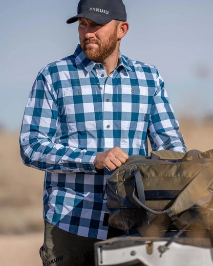 Borrego LS Shirt | Gravel Plaid