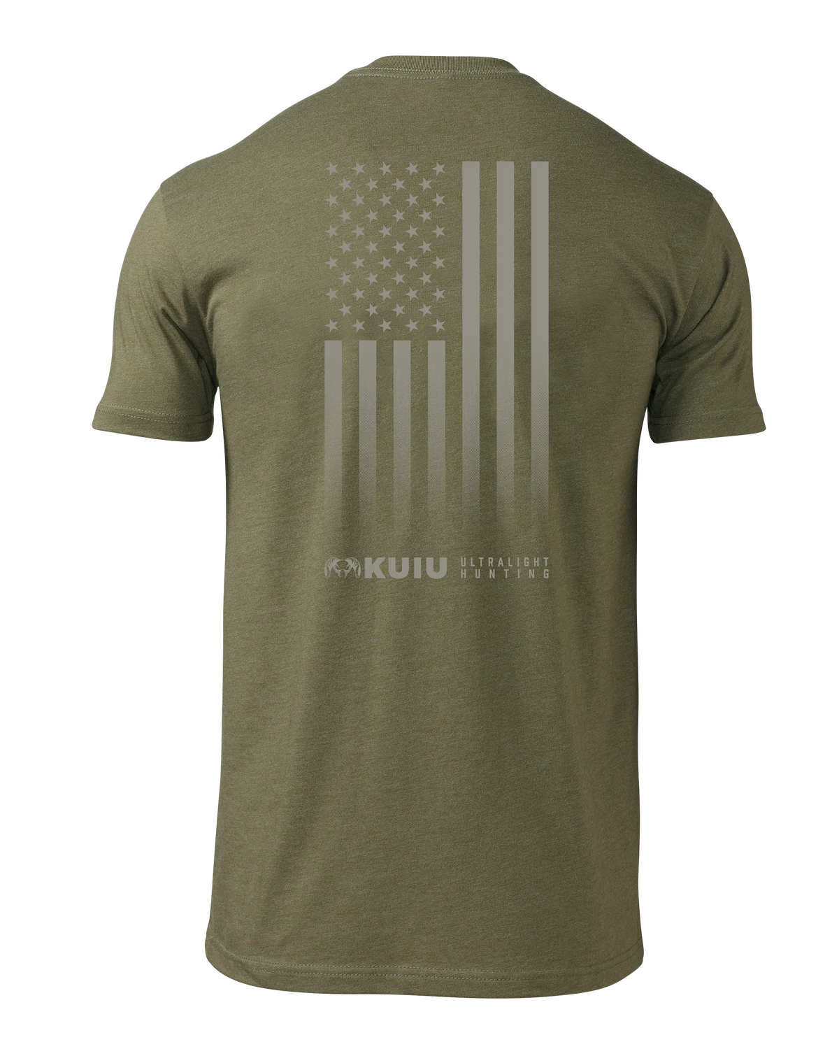 KUIU Vertical Flag Logo T-Shirt | Military Green