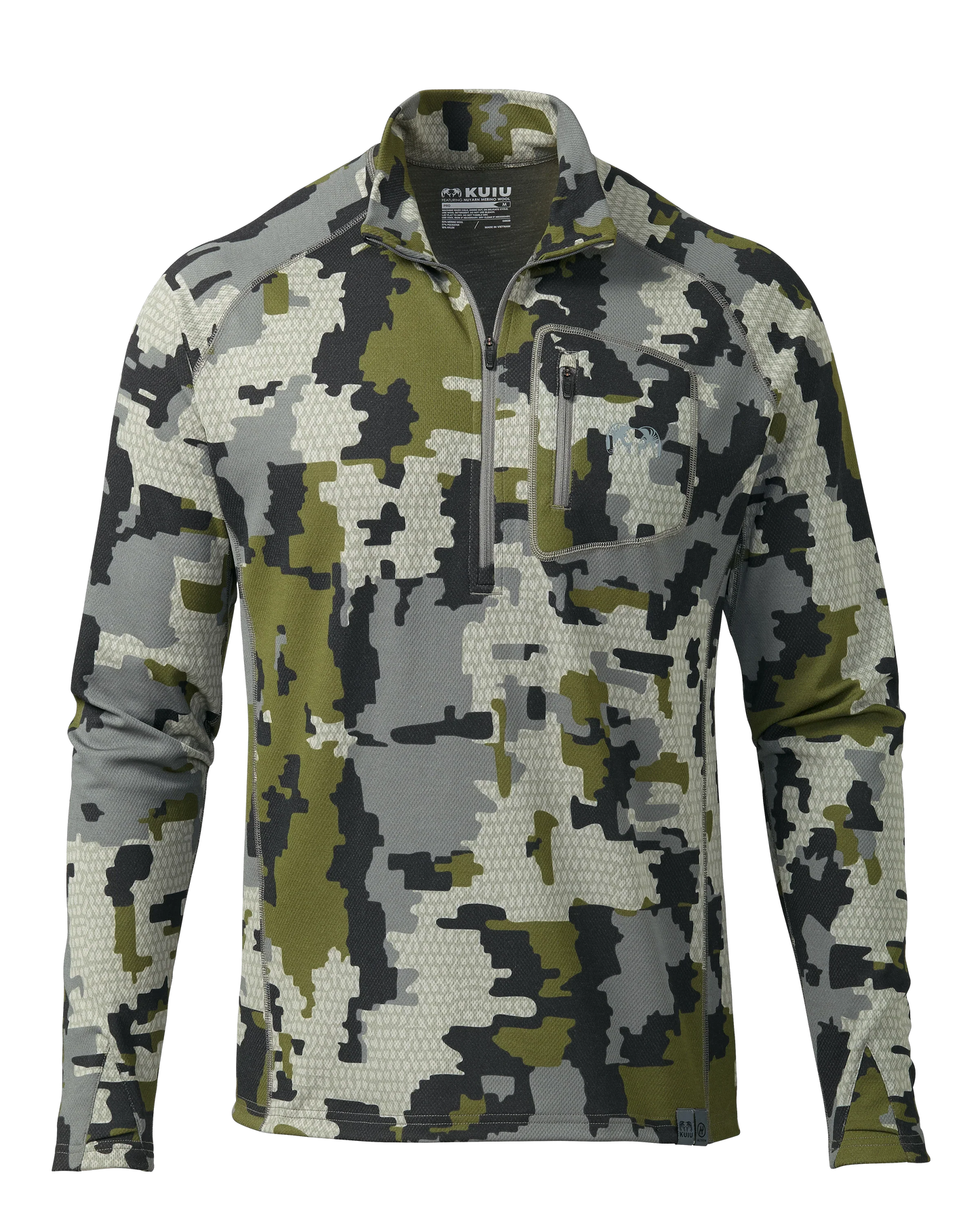 PRO Merino 200 Zip-T | Verde
