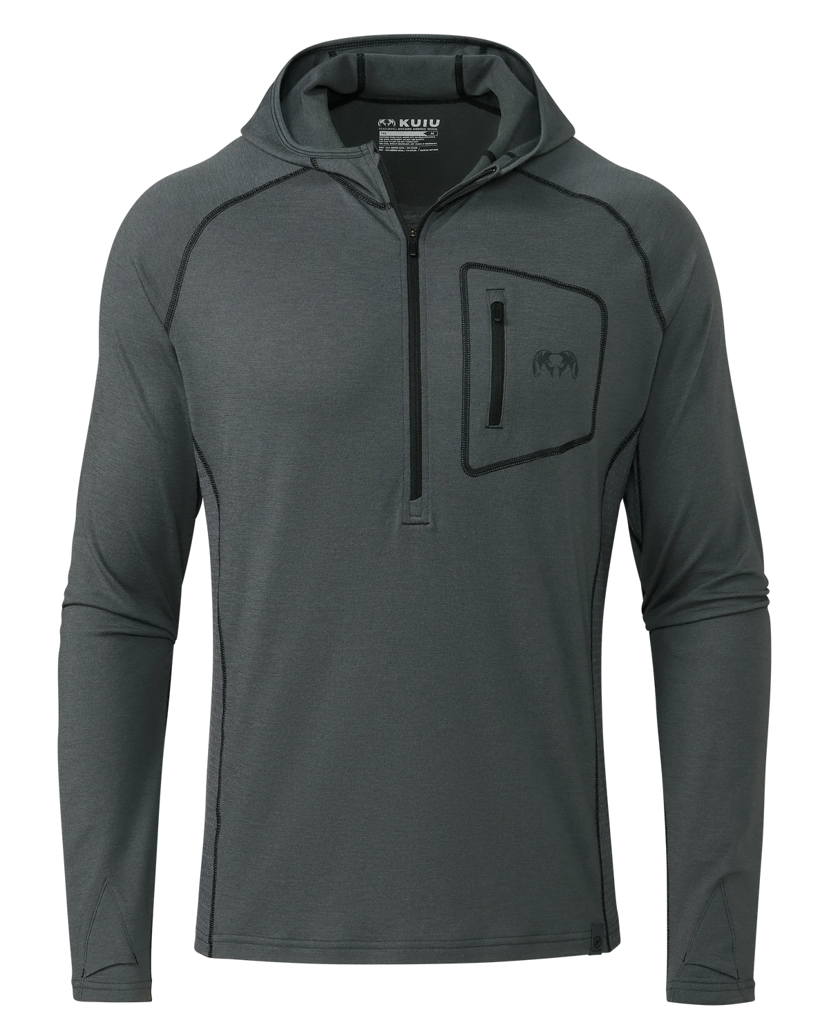 ULTRA Merino 145 Zip-T Hunting Hoodie | Gunmetal