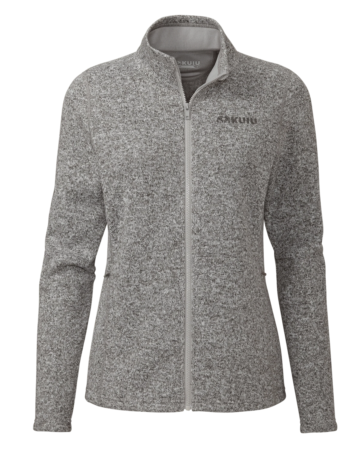 Women's Base Camp Full Zip Sweater | Stone White Heather