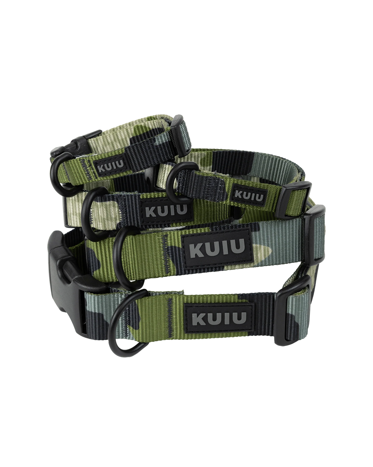 Camo Webbing Dog Collar | Verde
