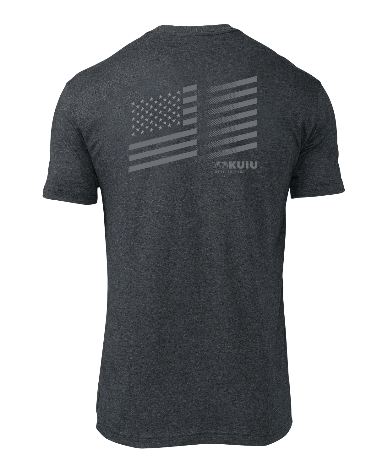 KUIU Solid Flag Fade T-Shirt | Charcoal