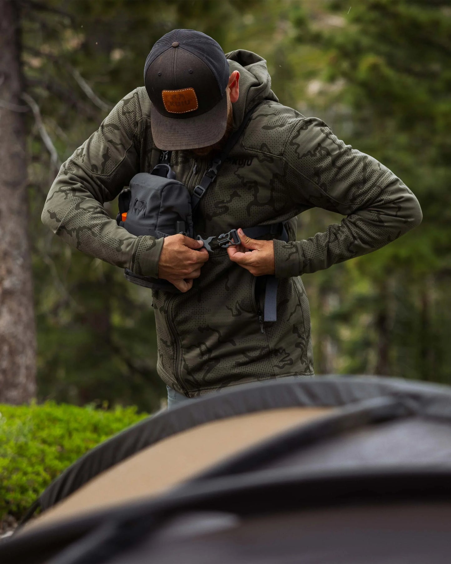Ridgepoint Fleece Hoodie | Black Tonal