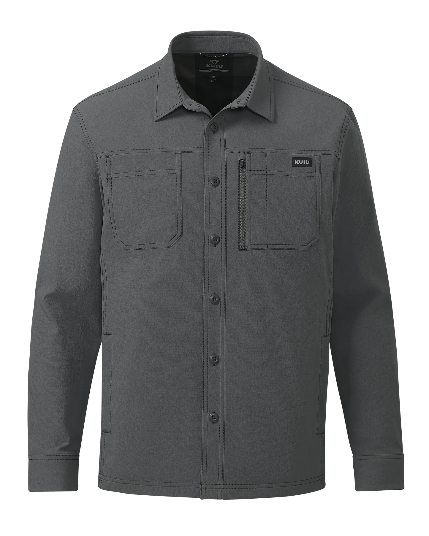 Motive Flannel Lined Shirt Jacket | Gunmetal