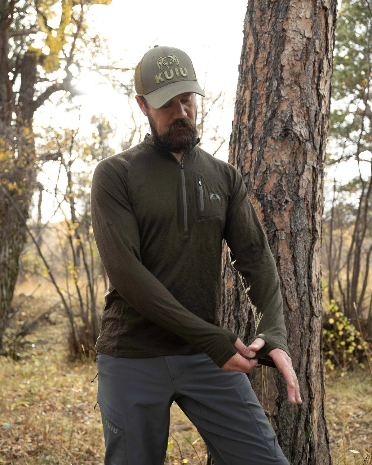 ULTRA Merino 145 Zip-T Hunting Shirt | Ash